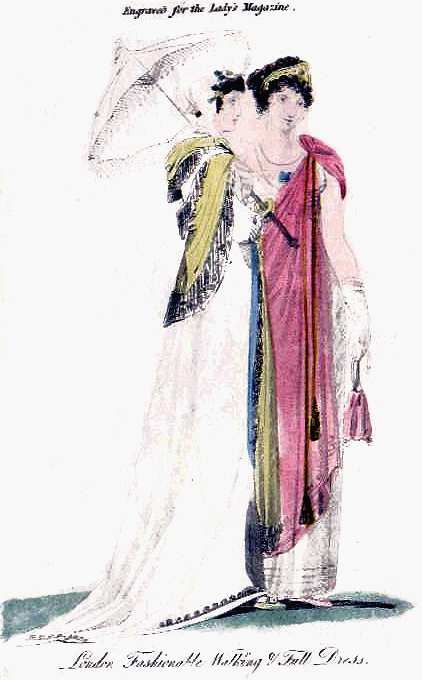 Fashion plate of June 1810 dresses
